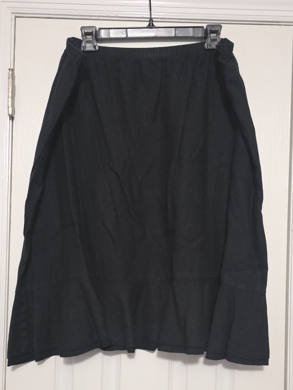 fresh produce Black A-Line Midi Skirt